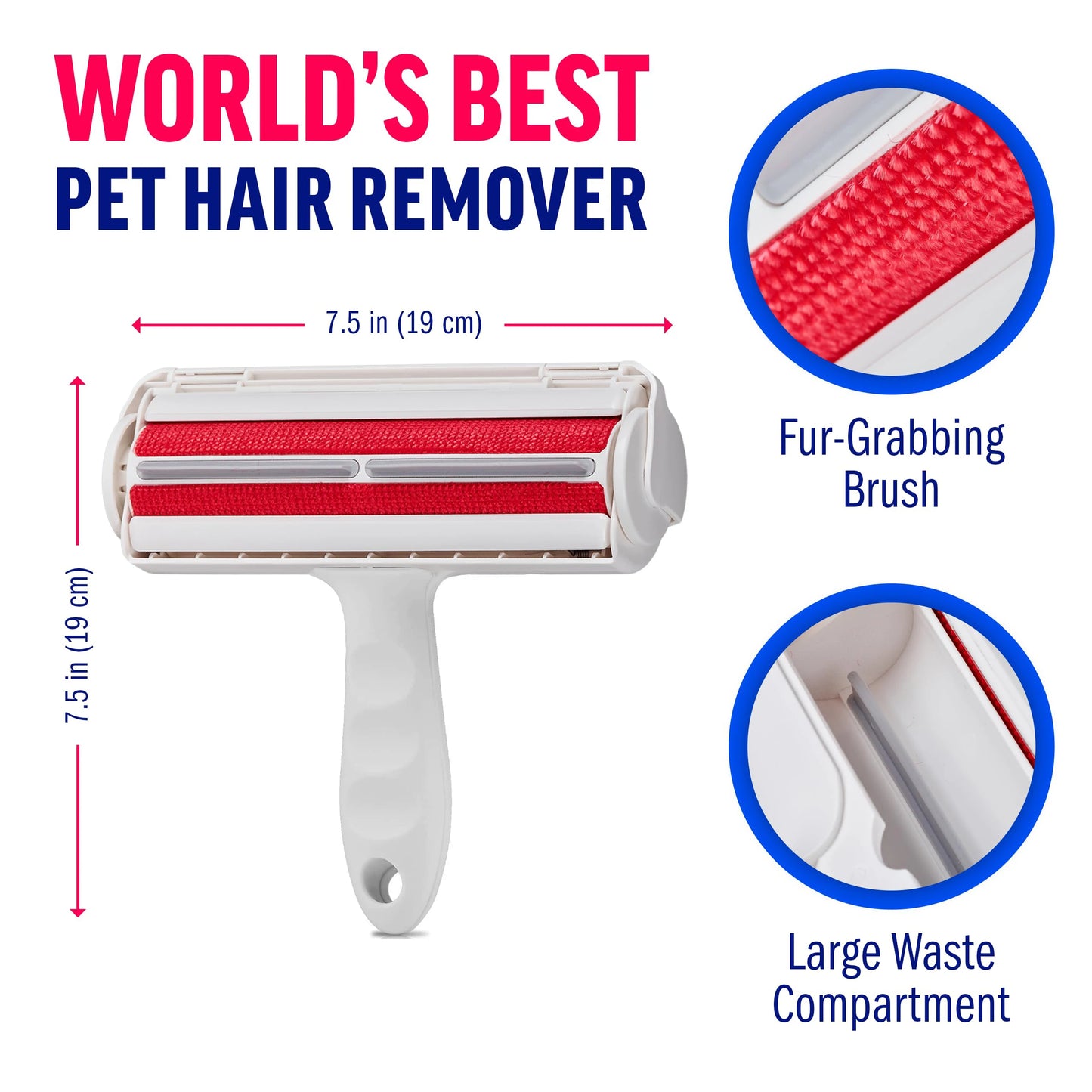 Reusable Pet Hair and Lint Removing Roller -5