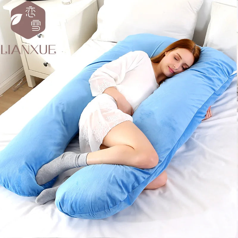 Multi-color U-shaped Multi-functional Cotton Maternity Pillow-25