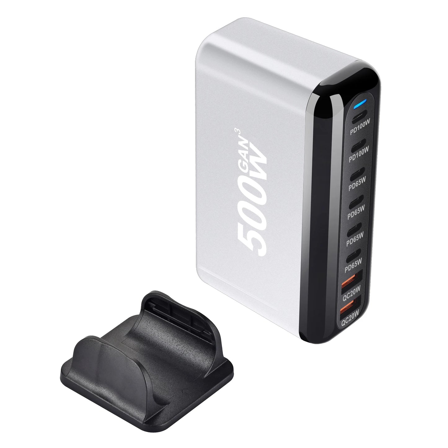 Dropshipping Products 2024 500W Notebook Gan Mobile Side Table Usb Fast Charger Adapters for Laptop Phone Type C Usb Charger-2