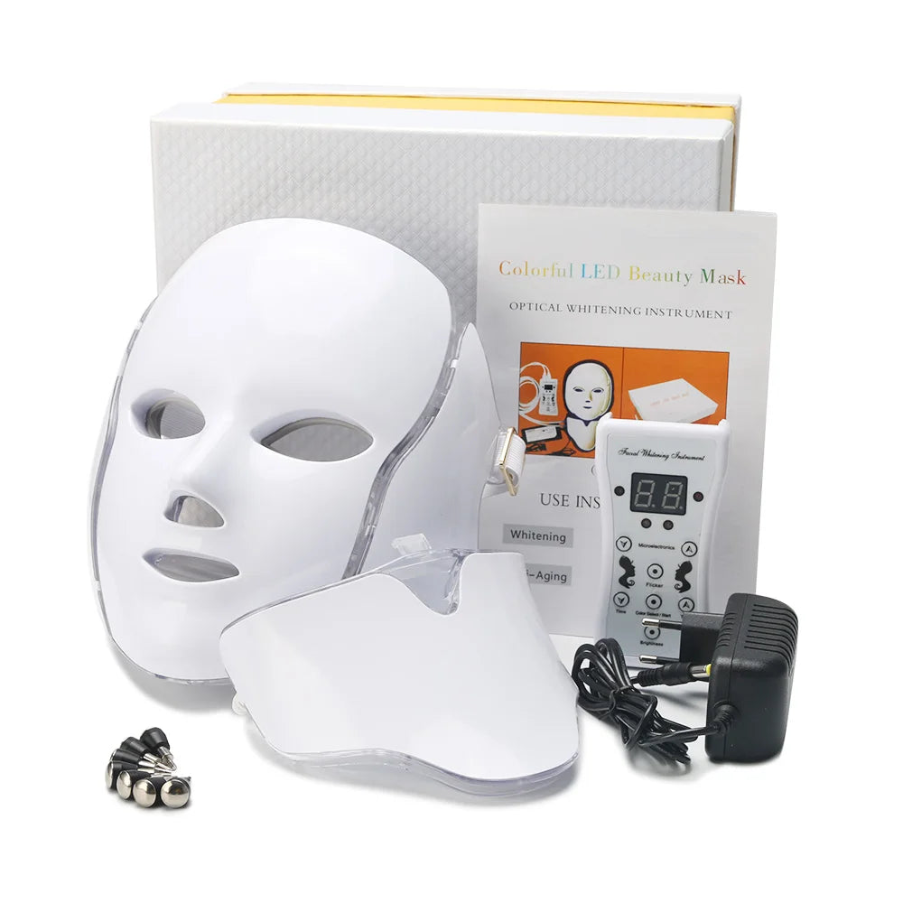 7 Colors Led Facial Mask Beauty Host Facial Mask Skin Anti Aging Skin Tightening Instrument-4
