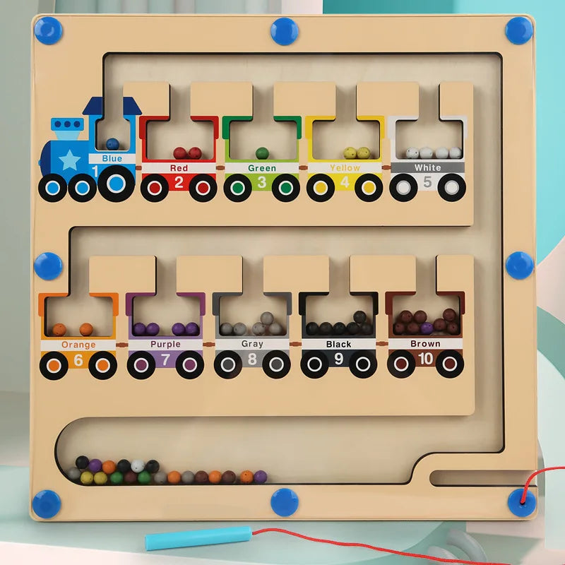 Wooden Magnetic Mathematical Enlightenment Toy For Kids-8