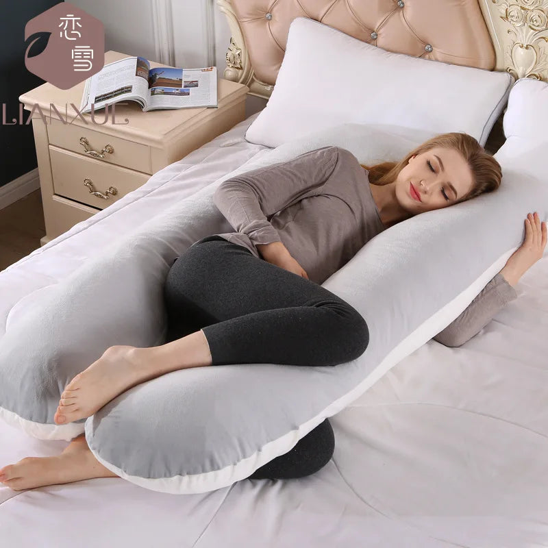 Multi-color U-shaped Multi-functional Cotton Maternity Pillow-37