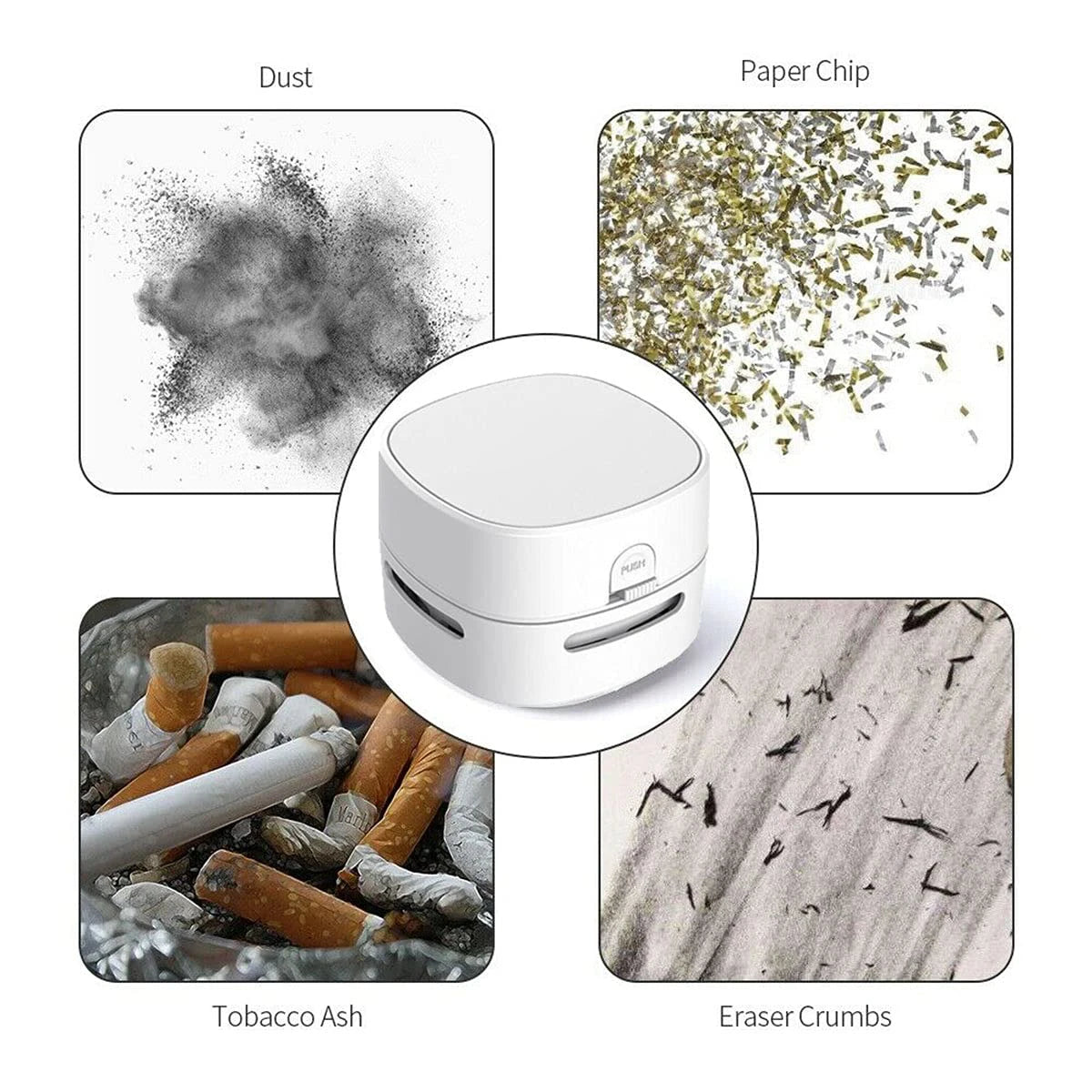 Mini Portable Vacuum Cleaner for Desktop & Countertops-3