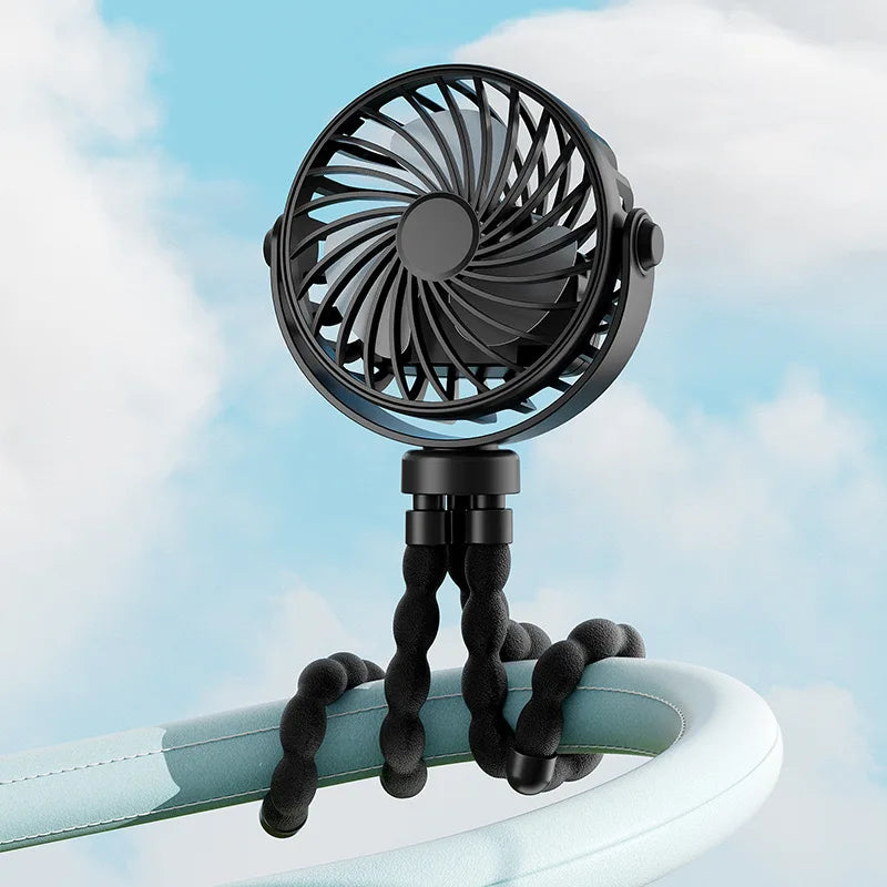 Portable USB Charging Multipurpose Fan For Car Stroller Desk-0