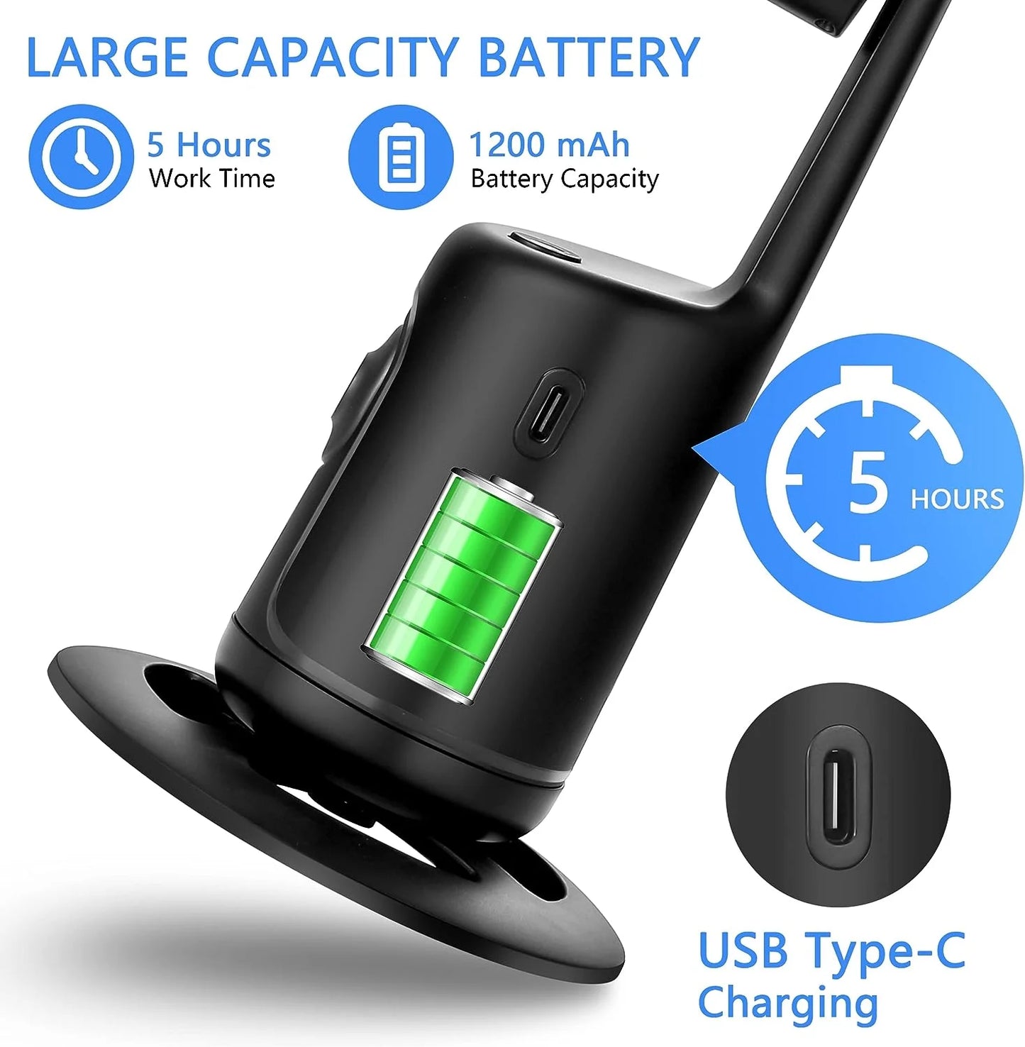 Phone Mount Tripod 360 Degrees Facial Tracking-3