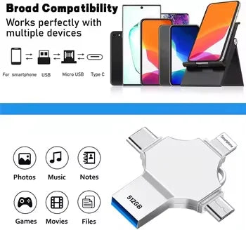 External Data Storage Portable PenDrive for Smartphone-5