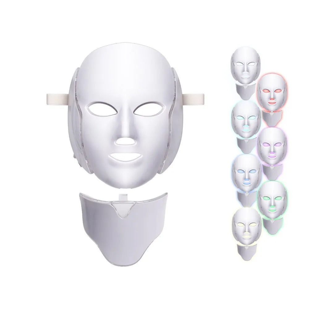 7 Colors Led Facial Mask Beauty Host Facial Mask Skin Anti Aging Skin Tightening Instrument-2