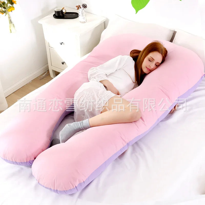 Multi-color U-shaped Multi-functional Cotton Maternity Pillow-12