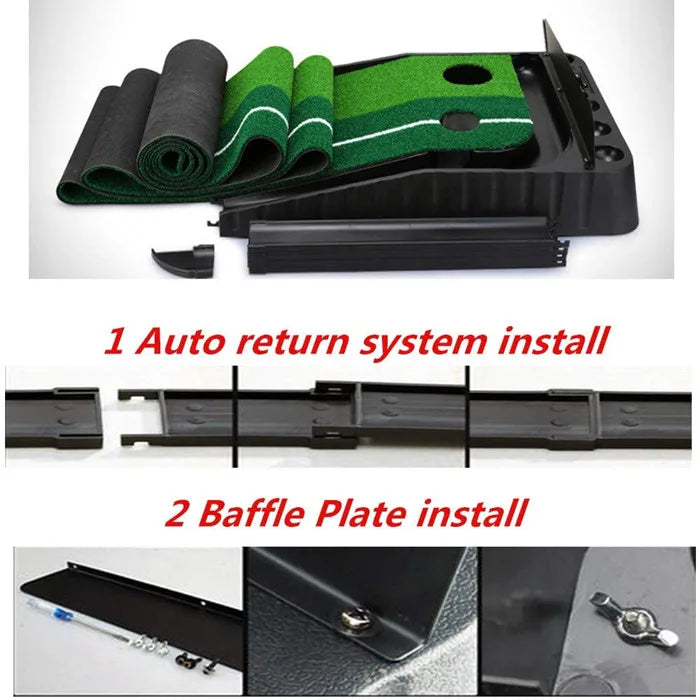 Indoor Golf Putting Practice Mat -4