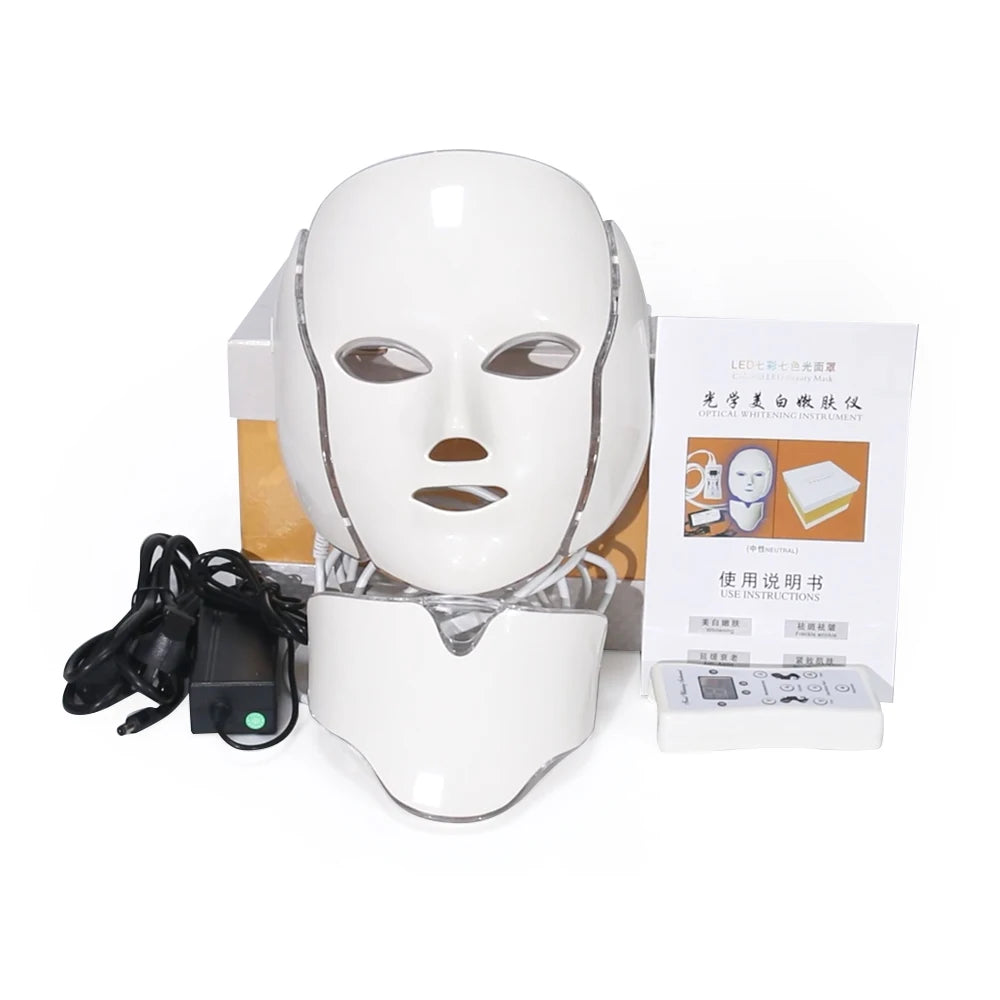 7 Colors Led Facial Mask Beauty Host Facial Mask Skin Anti Aging Skin Tightening Instrument-3