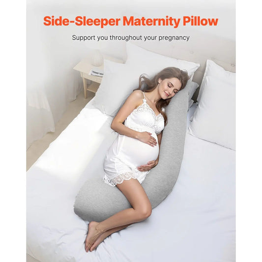 Soft & Breathable L-Shaped Maternity Pillow for Pregnant Women Pregnancy Support-1