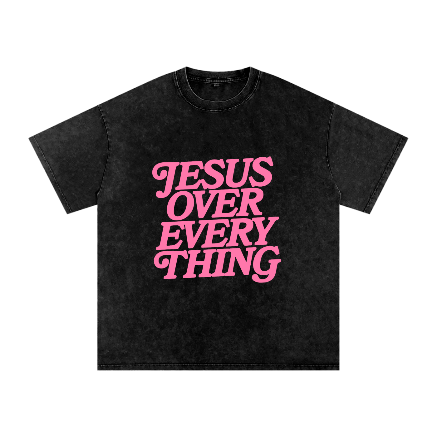 Jesus Over Every Thing T-Shirt (Pink)