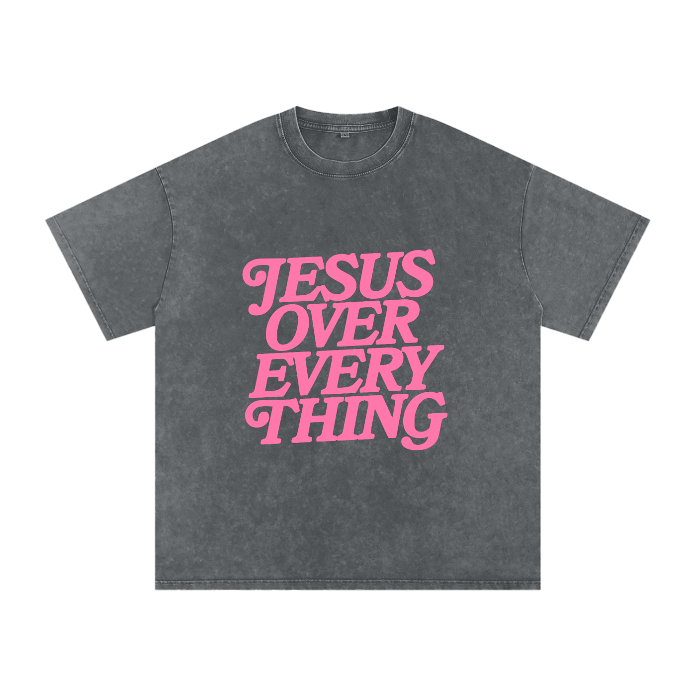 Jesus Over Every Thing T-Shirt (Pink)