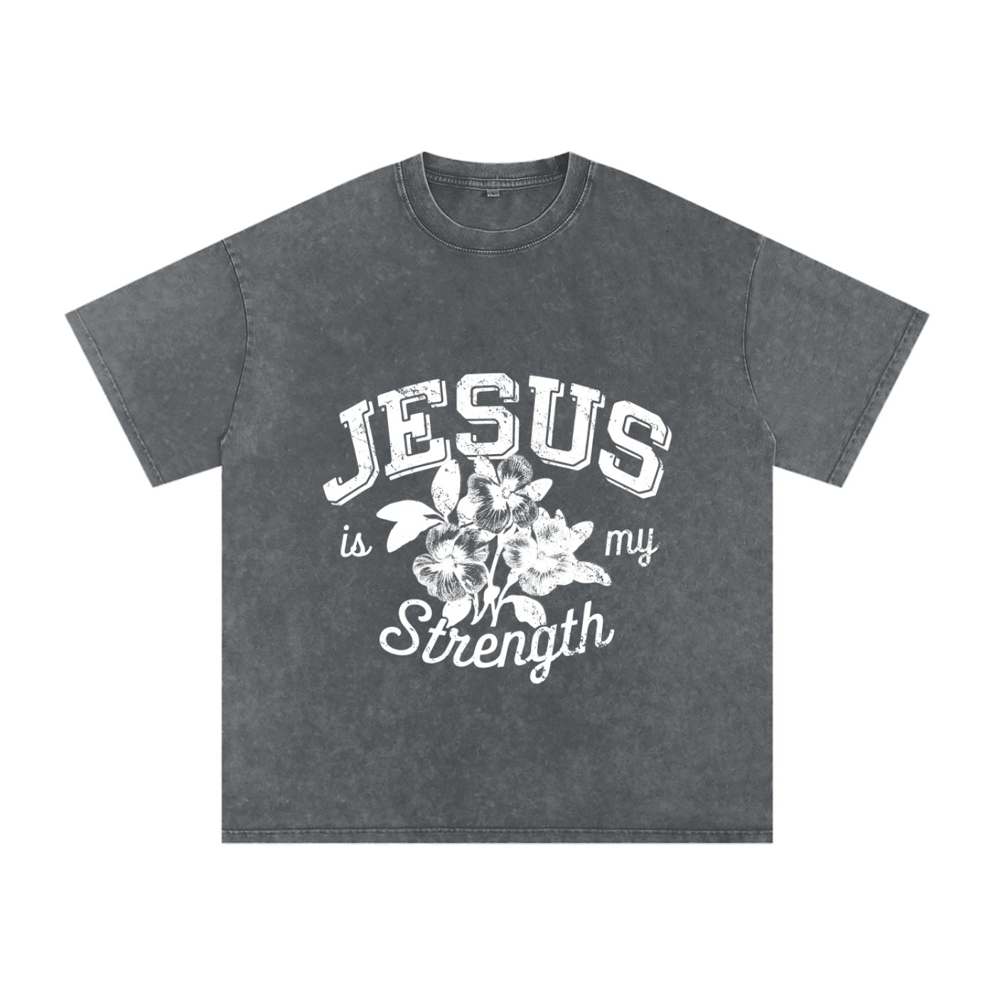 Jesus is My Strength T-shirt (White)