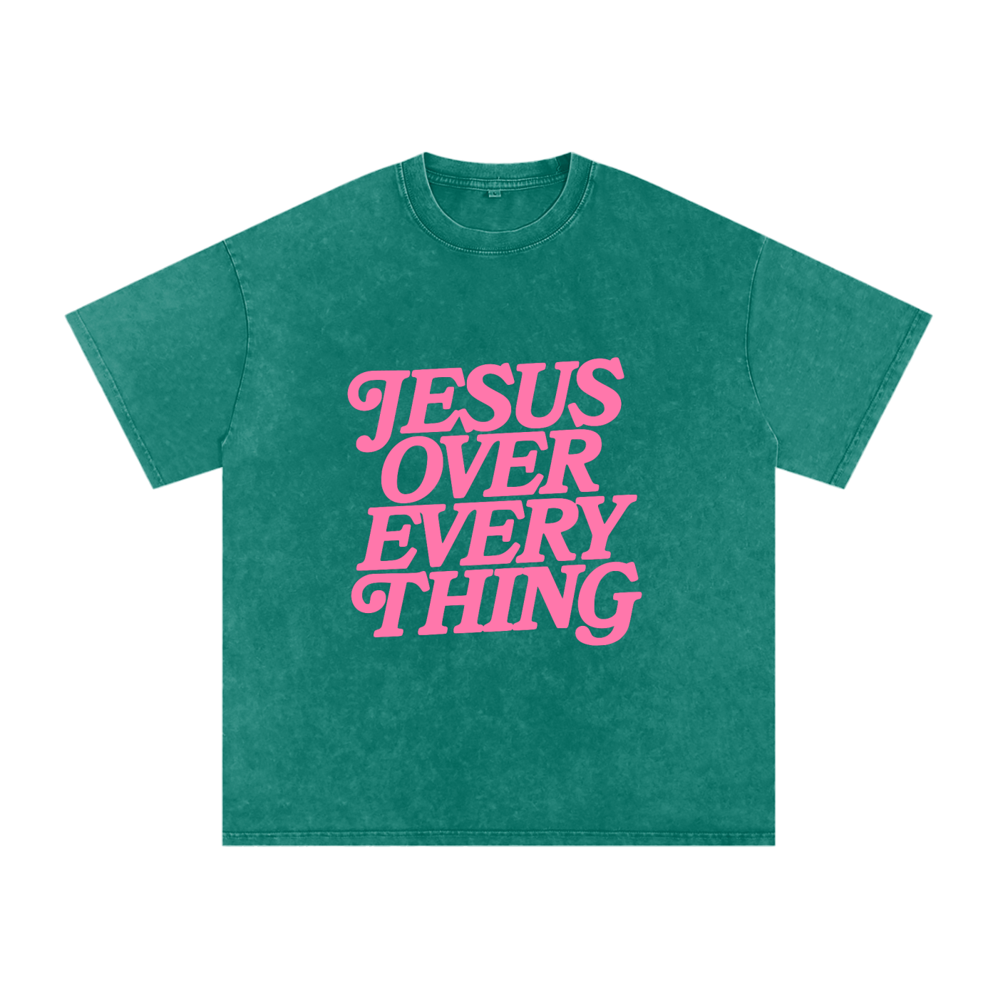 Jesus Over Every Thing T-Shirt (Pink)