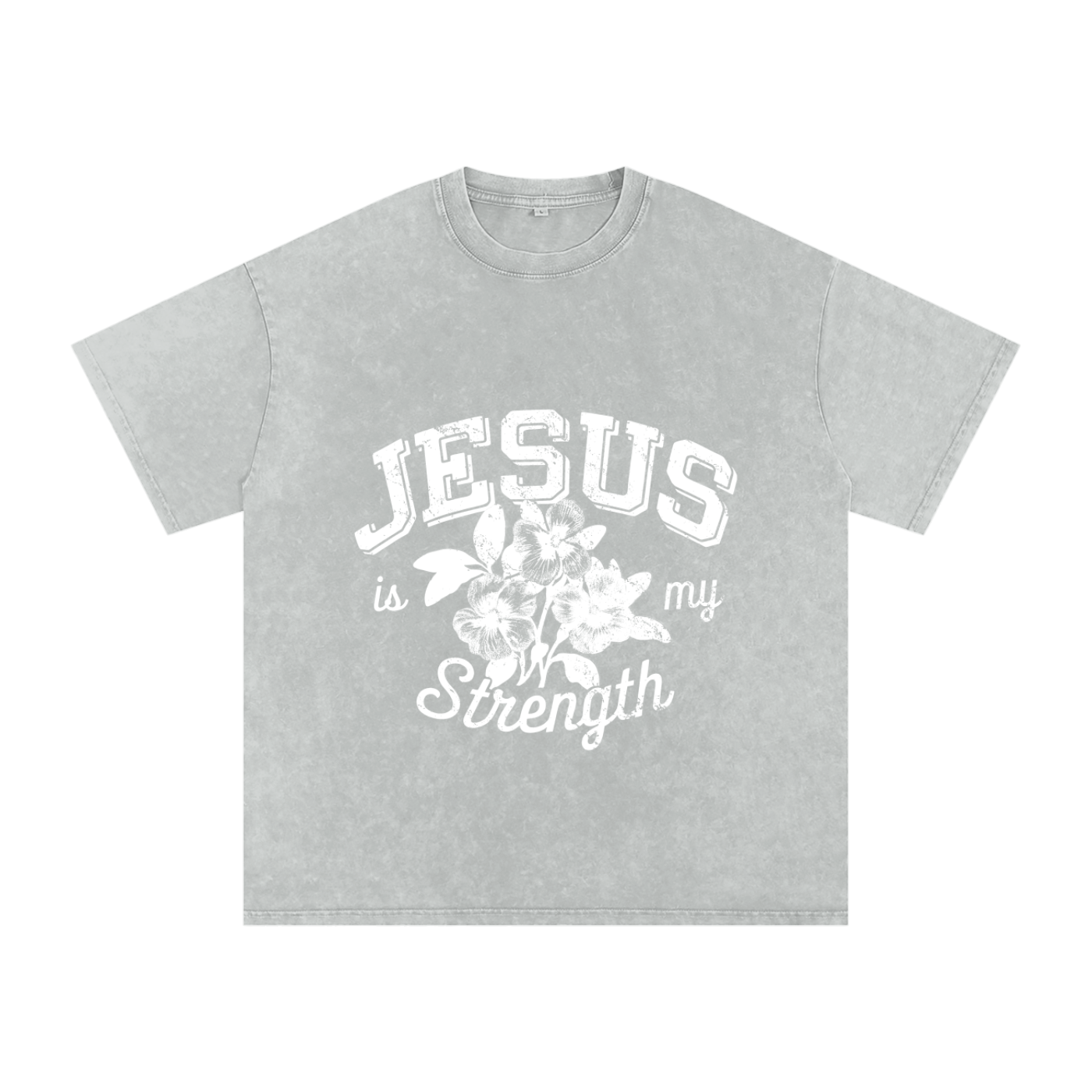 Jesus is My Strength T-shirt (White)