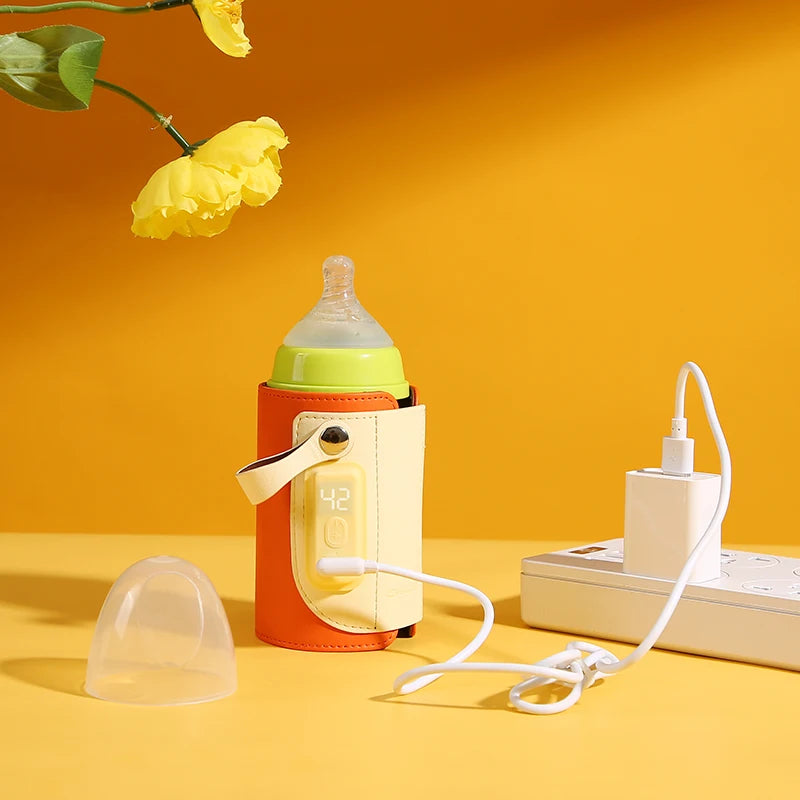 Portable Bottle  Warmer USB Charge Milk Heat Keeper Baby Bottle Keep Warmer Eco-Friendly Material Efficient Heating-3