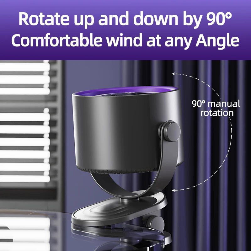 Multifunction Outdoor Stroller Clip-on Fan, Desk Table Fan, USB Portable Rechargeable-4