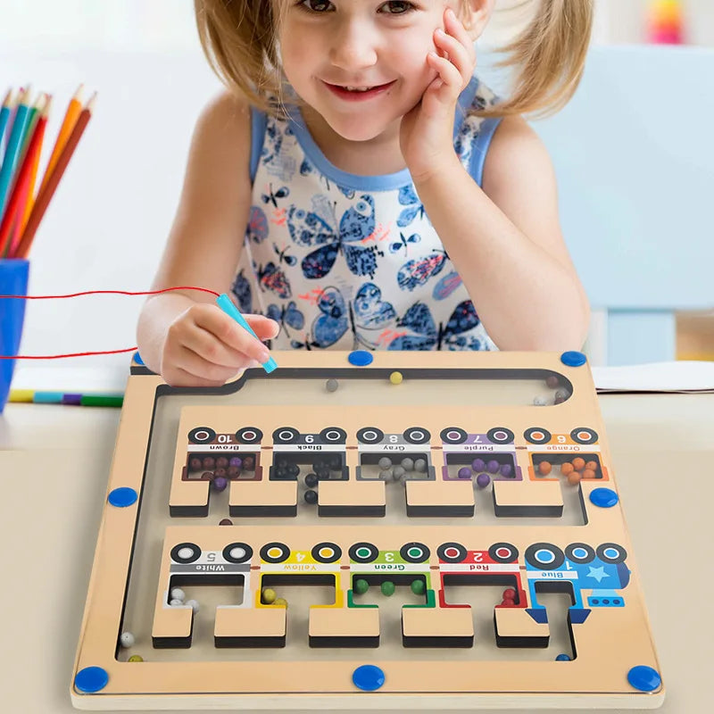 Wooden Magnetic Mathematical Enlightenment Toy For Kids-2