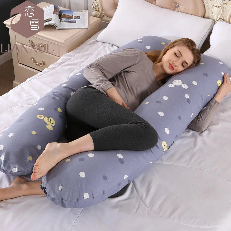Multi-color U-shaped Multi-functional Cotton Maternity Pillow-33