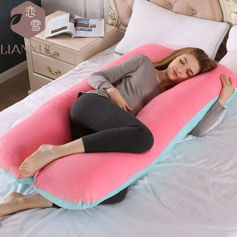 Multi-color U-shaped Multi-functional Cotton Maternity Pillow-31