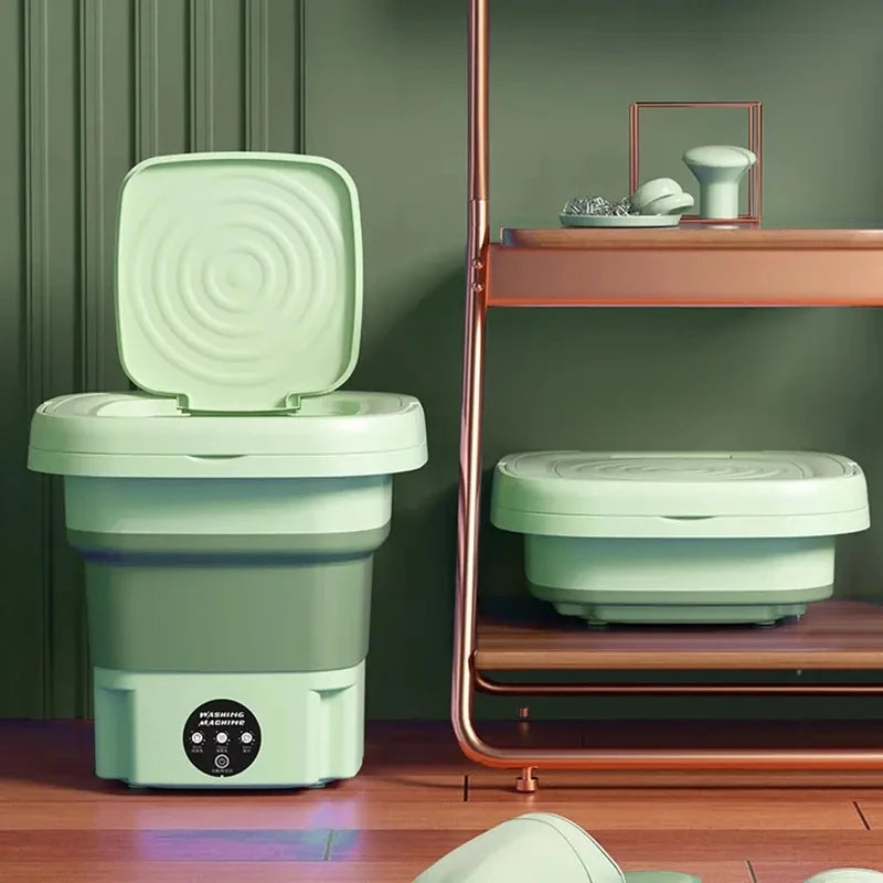 Mini Folding Washing Machine (Multifunctional Suitable for Apartments, Dormitories, Hotels)-3