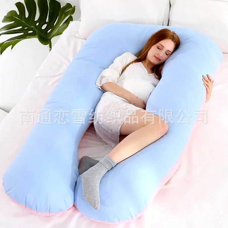Multi-color U-shaped Multi-functional Cotton Maternity Pillow-7