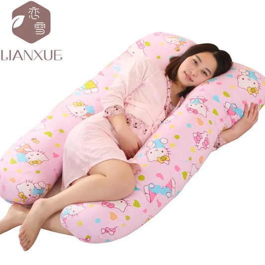 Multi-color U-shaped Multi-functional Cotton Maternity Pillow-30