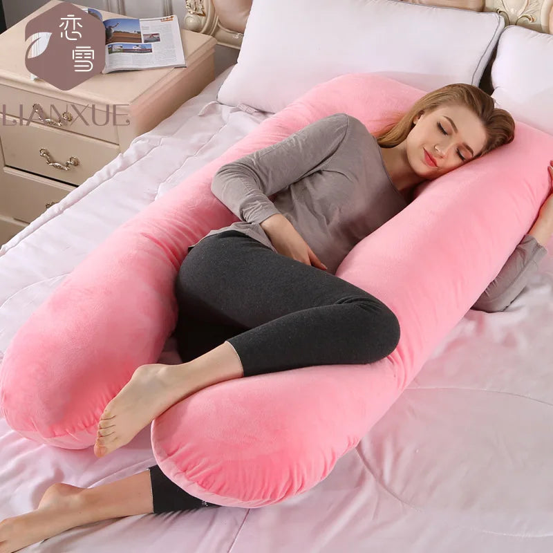 Multi-color U-shaped Multi-functional Cotton Maternity Pillow-23