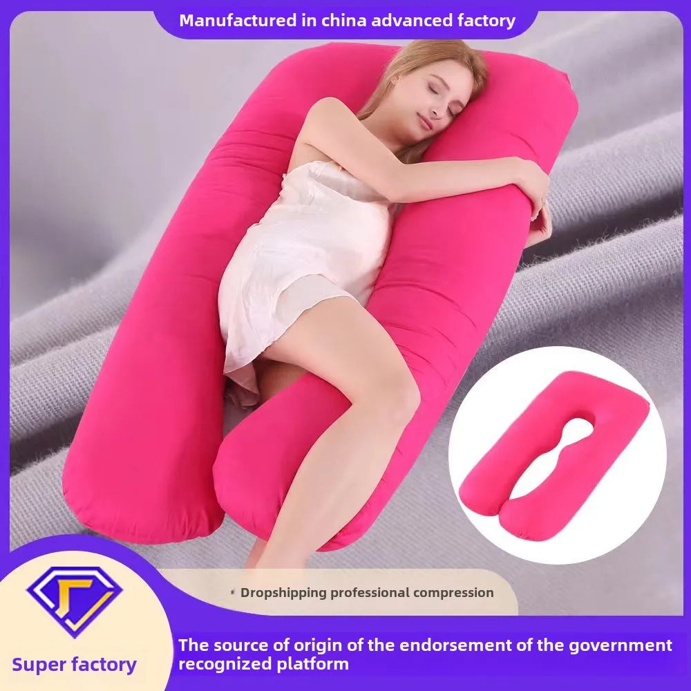Multi-color U-shaped Multi-functional Cotton Maternity Pillow-1