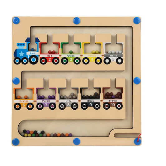 Wooden Magnetic Mathematical Enlightenment Toy For Kids-0