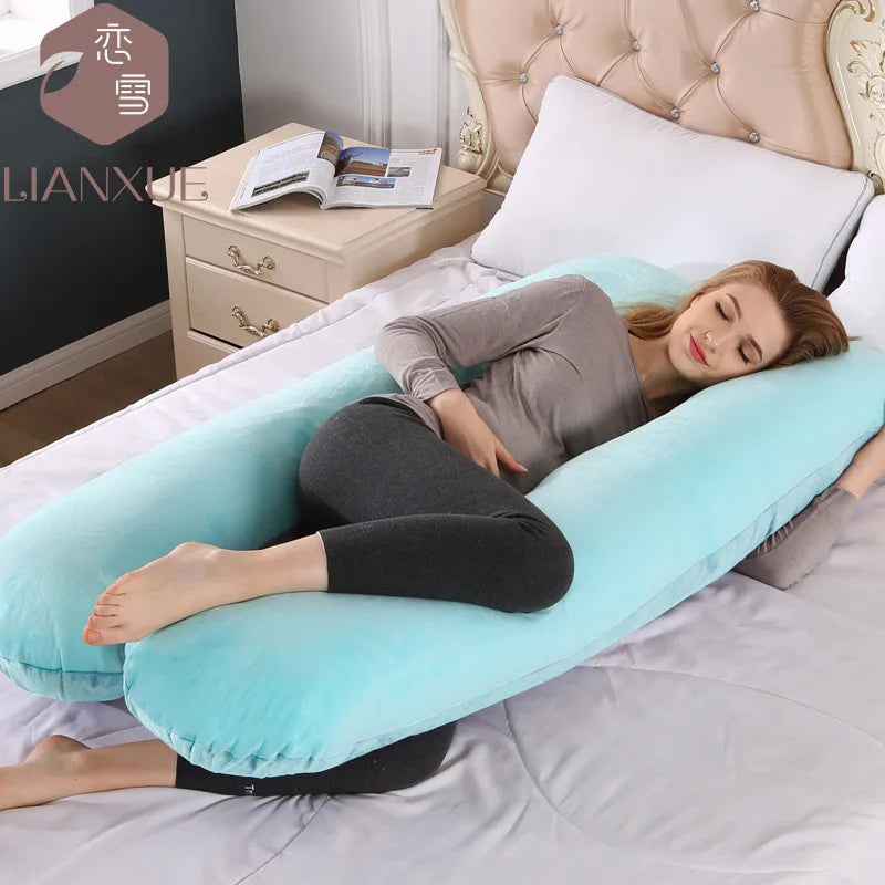 Multi-color U-shaped Multi-functional Cotton Maternity Pillow-35