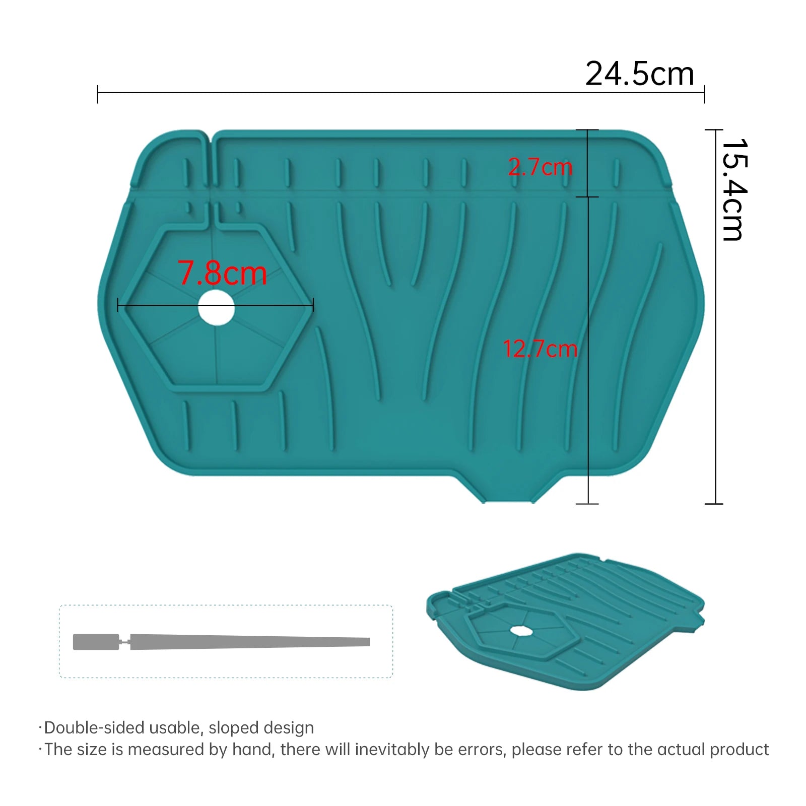 Hot Sales Silicone Faucet Splash Mat Water Draining Pad Silicone Sink Splash Guard Mat for Kitchen-1