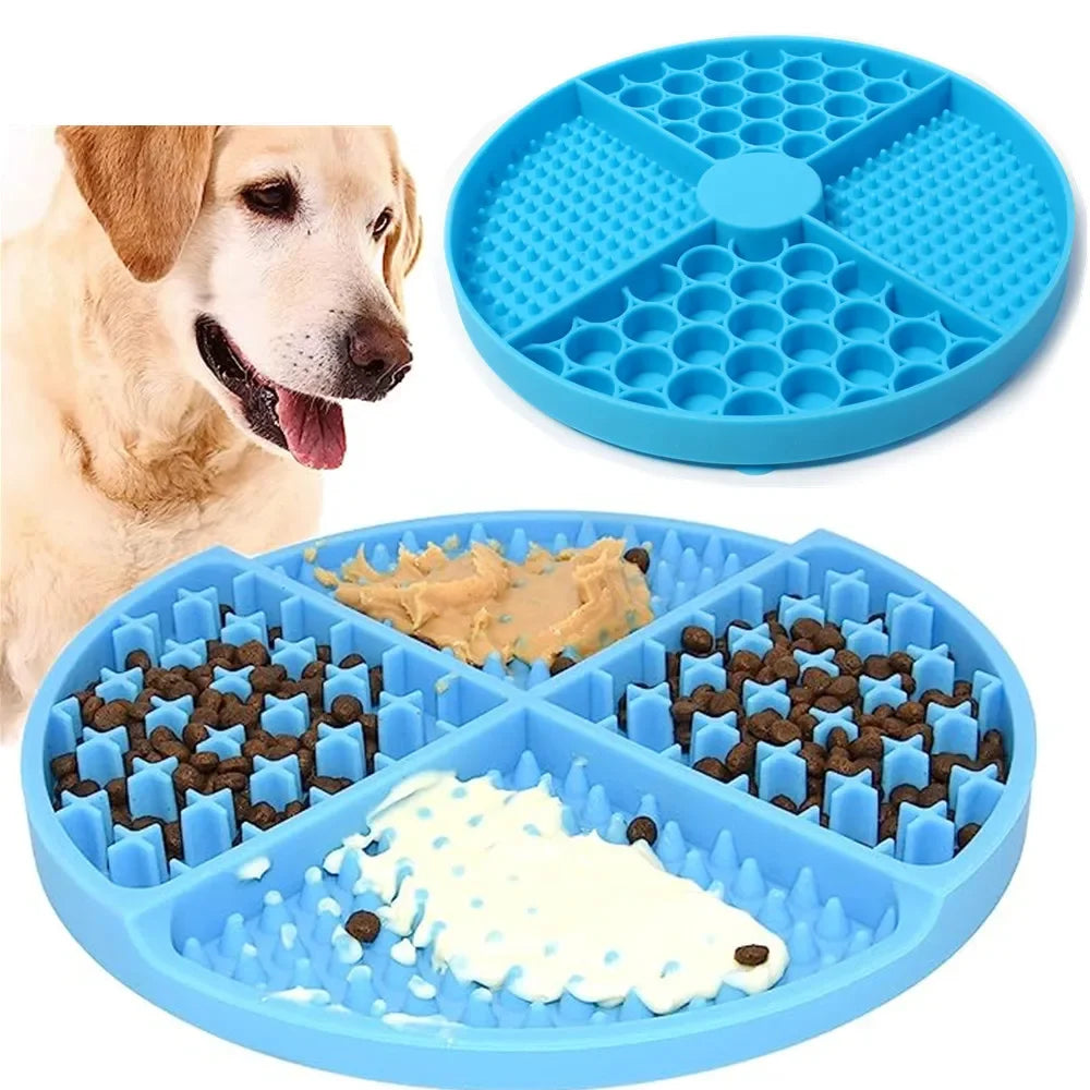 Silicone Licking Mat Cat Slow Feeder With Suction Cup Slow Feeding Pad Dog Licking Pad Anxiety-relieving Utensils-4