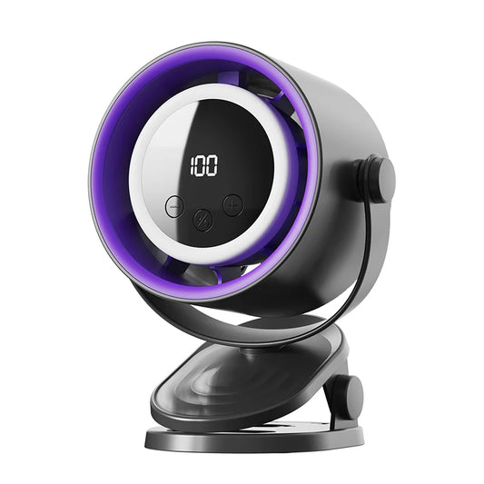 Multifunction Outdoor Stroller Clip-on Fan, Desk Table Fan, USB Portable Rechargeable-0