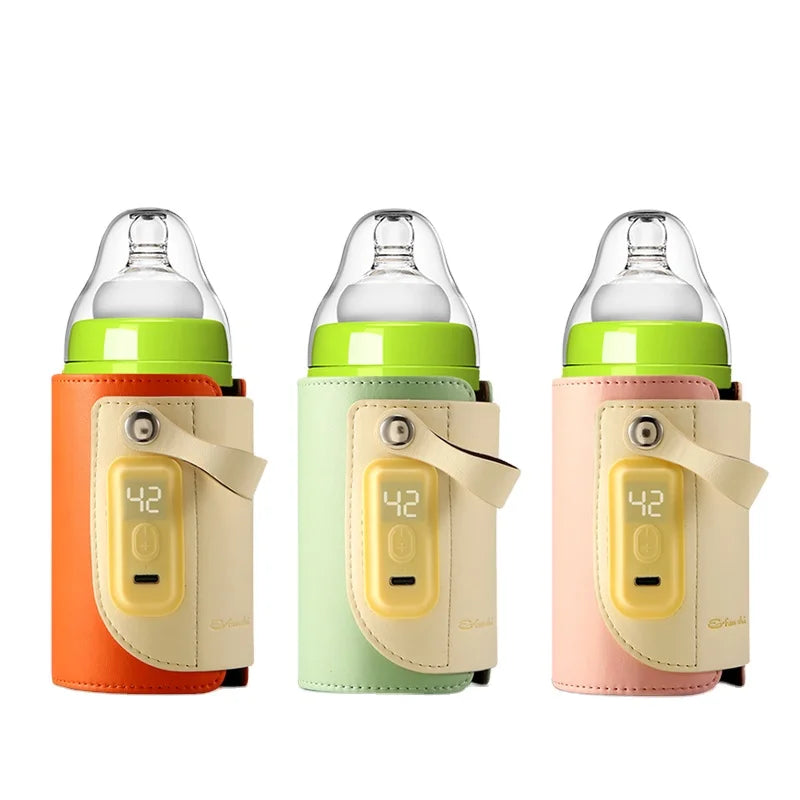 Portable Bottle  Warmer USB Charge Milk Heat Keeper Baby Bottle Keep Warmer Eco-Friendly Material Efficient Heating-0