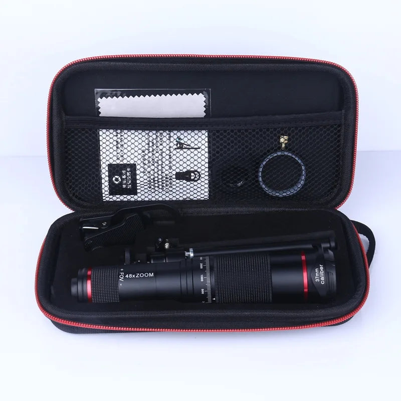 Telephoto Monocular 48X Telescope Mobile Phone Zoom Camera Lens Kit with Tripod Stand-4