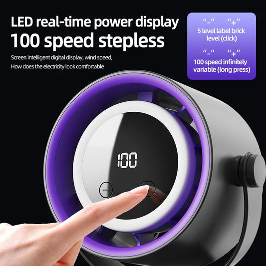 Multifunction Outdoor Stroller Clip-on Fan, Desk Table Fan, USB Portable Rechargeable-1