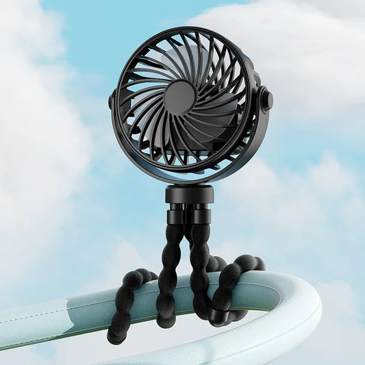 Portable USB Charging Multipurpose Fan For Car Stroller Desk-0