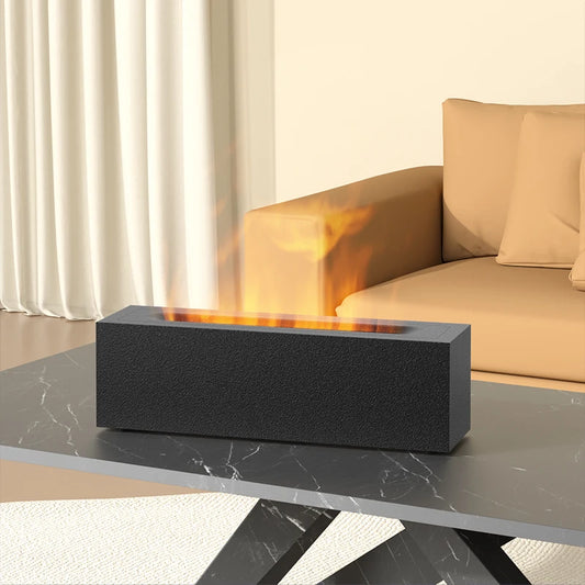Simulation Flame Air Humidifier Aroma Diffuser with Night Light-10