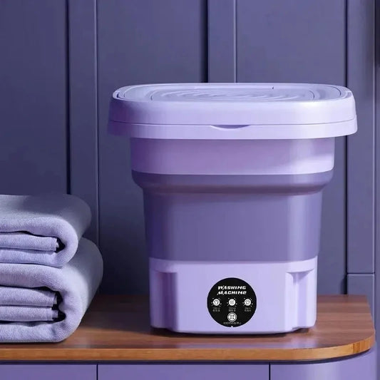 Mini Folding Washing Machine (Multifunctional Suitable for Apartments, Dormitories, Hotels)-1