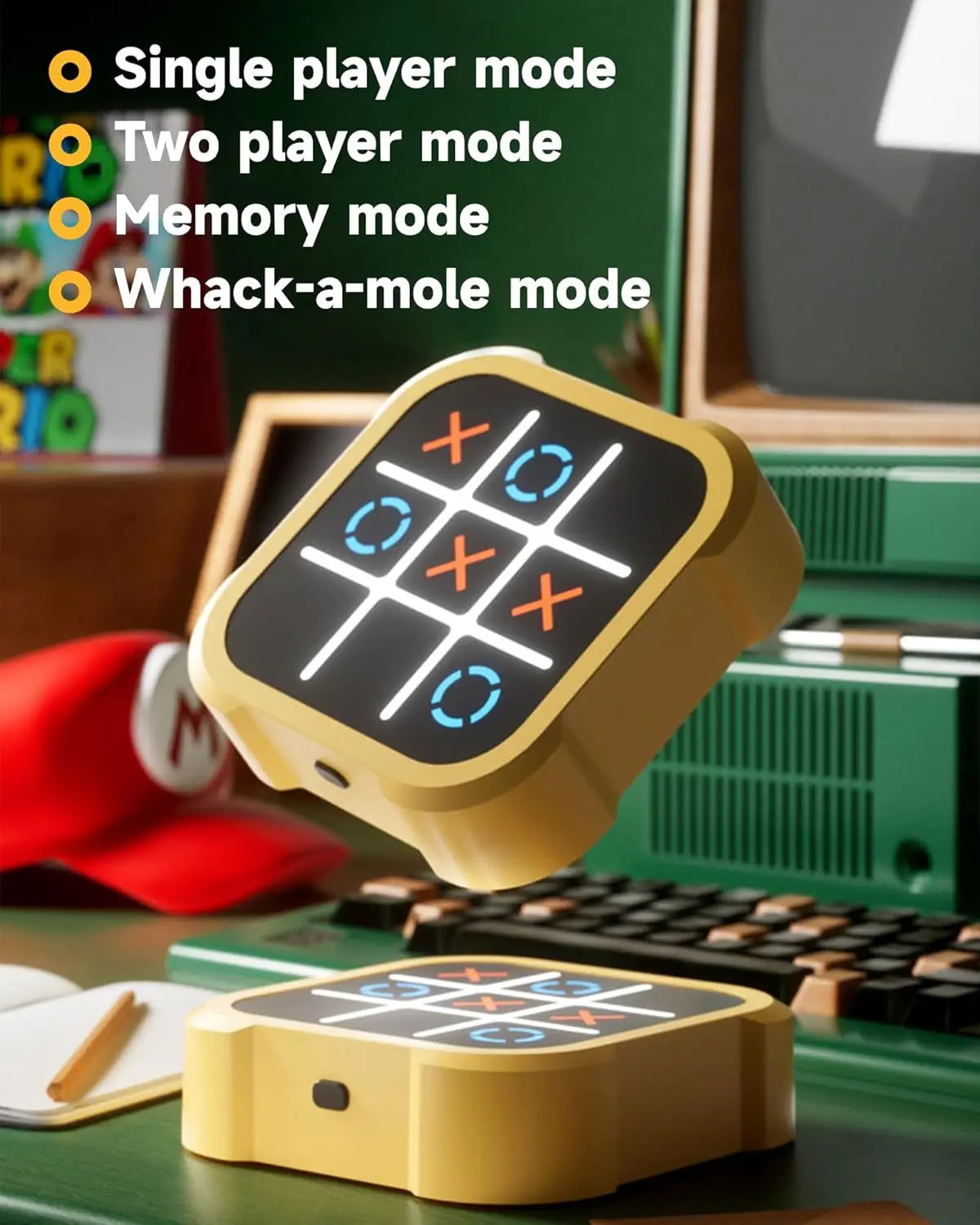  Electronic Tic-Tac-Toe Game Portable Family Fun -4