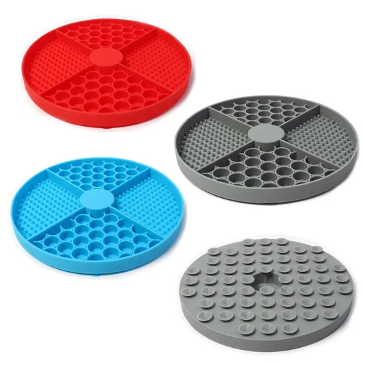 Silicone Licking Mat Cat Slow Feeder With Suction Cup Slow Feeding Pad Dog Licking Pad Anxiety-relieving Utensils-0