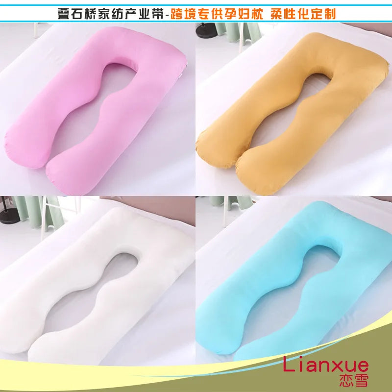 Multi-color U-shaped Multi-functional Cotton Maternity Pillow-3