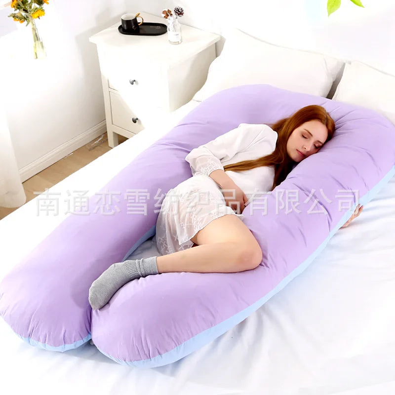 Multi-color U-shaped Multi-functional Cotton Maternity Pillow-13