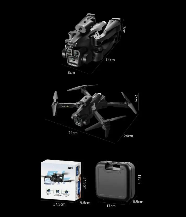K10 Max Drone with Three 4K HD Camera Four Way Obstacle Avoidance Optical Flow Positioning RC Helicopter Dron Toys Children Gift-4