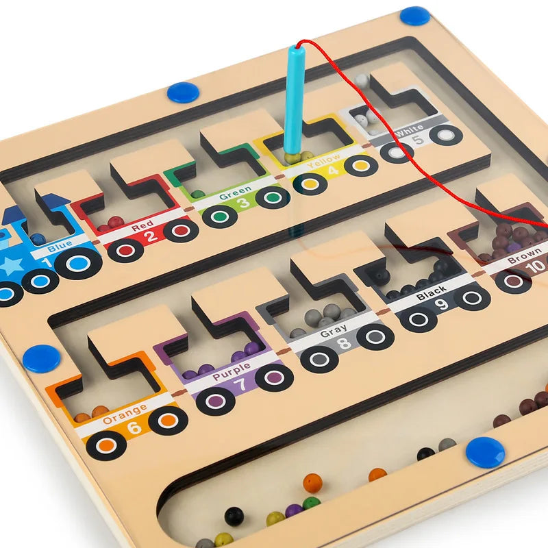 Wooden Magnetic Mathematical Enlightenment Toy For Kids-3