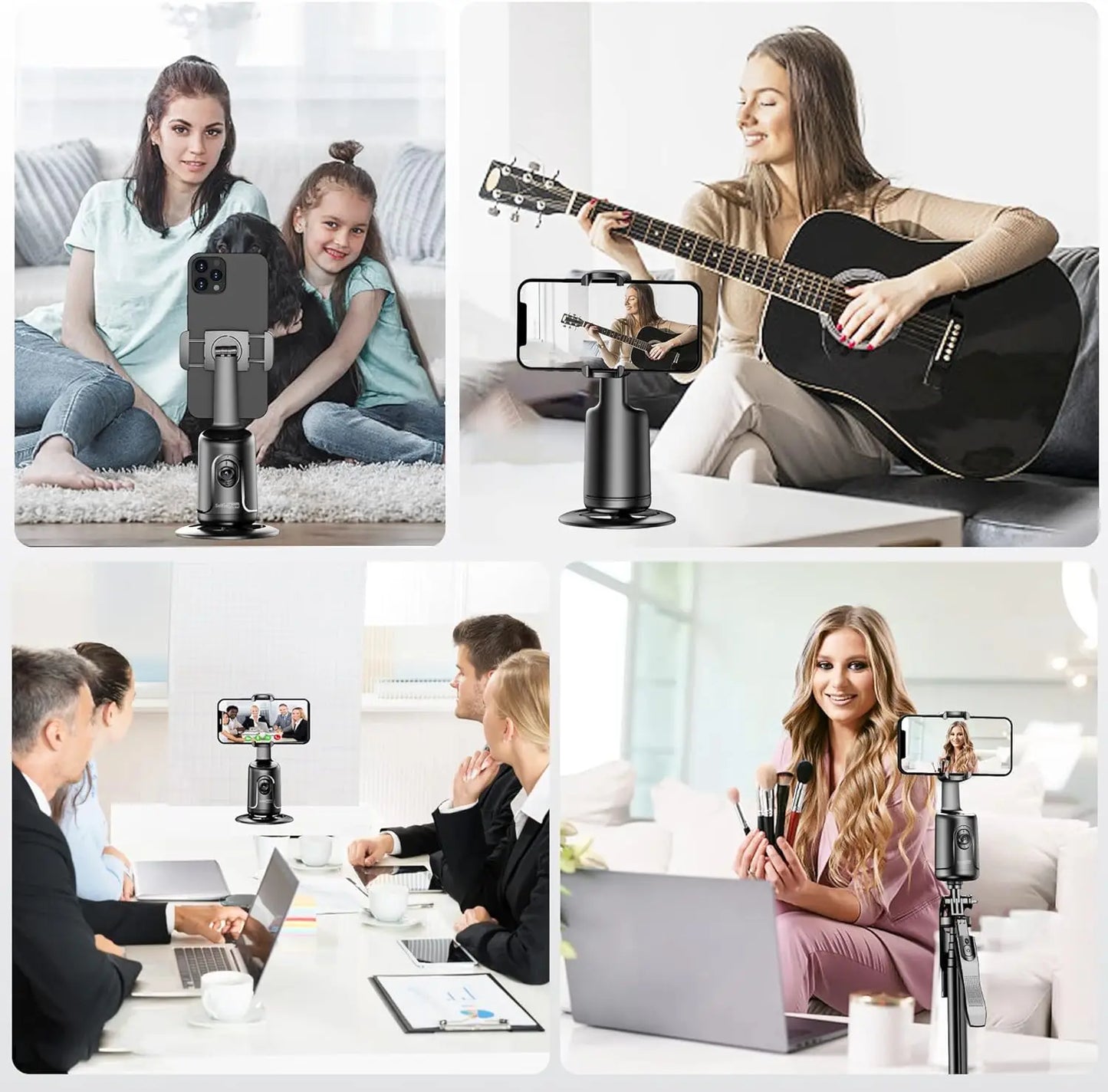 Phone Mount Tripod 360 Degrees Facial Tracking-5