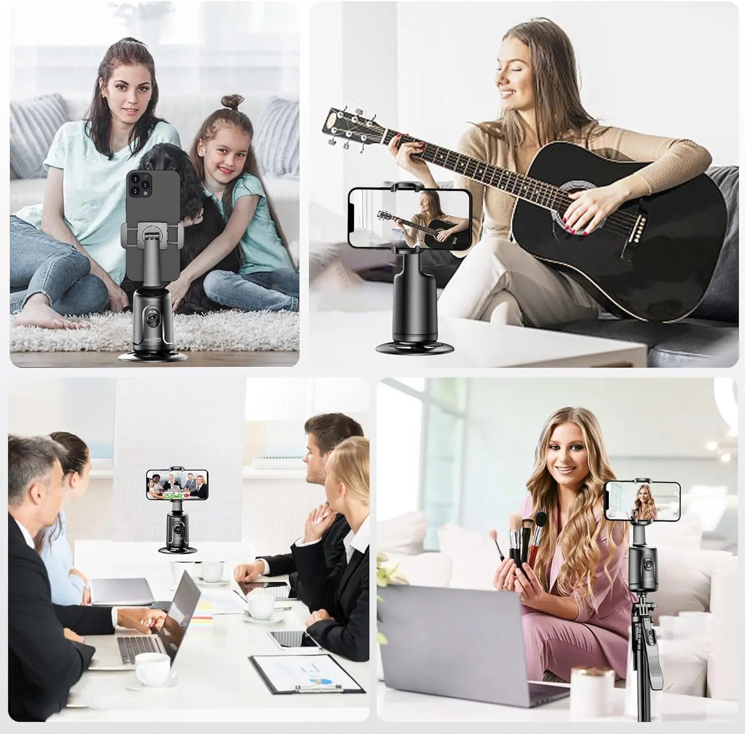 Phone Mount Tripod 360 Degrees Facial Tracking-5