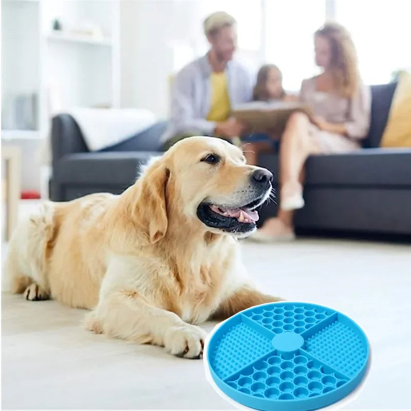Silicone Licking Mat Cat Slow Feeder With Suction Cup Slow Feeding Pad Dog Licking Pad Anxiety-relieving Utensils-5
